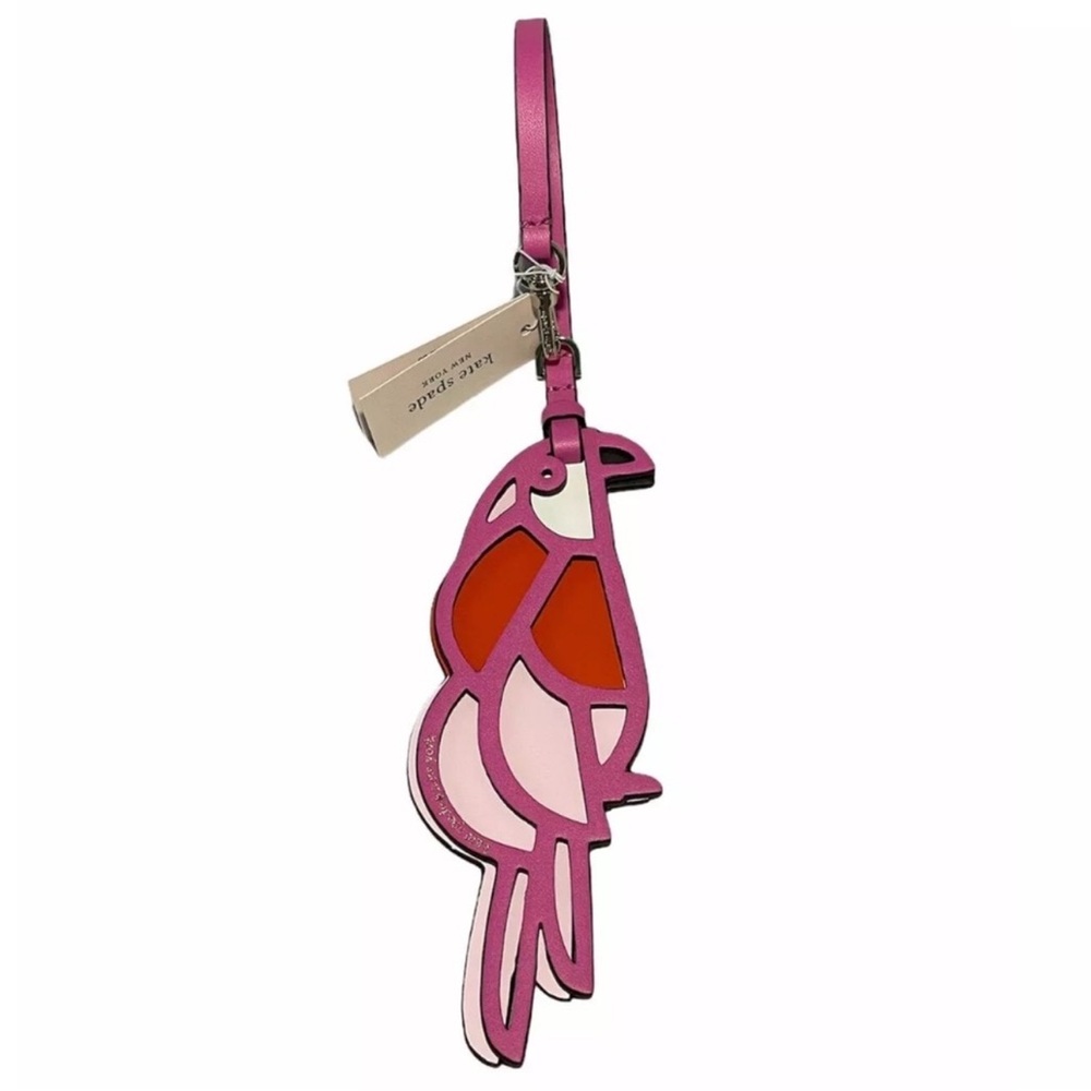 ♠️Kate Spade Limited Edition Parrot Key Fob, Bag Charm New With Tags